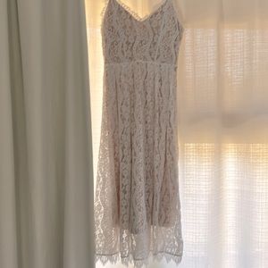 DEX white lace dress